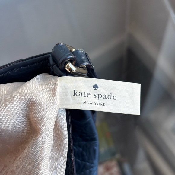 Kate Spade Black Croc-Embossed Crossbody Bag with Gold Accents - Picture 4 of 4